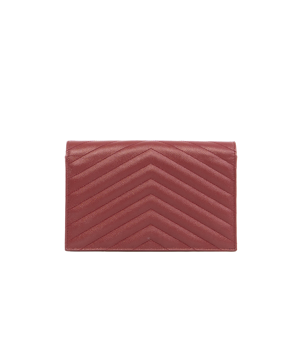 YSL WOC 7.5 RED BURGANDY CHEVRON GHW APT393953 0721 5339