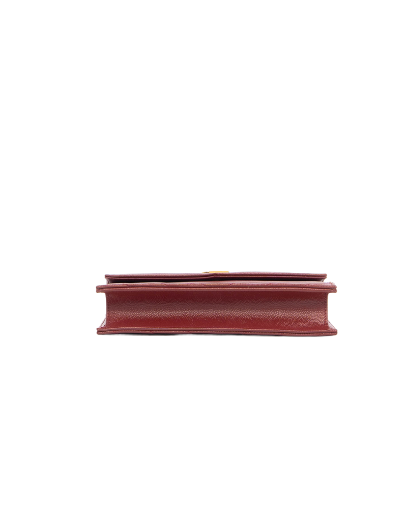 YSL WOC 7.5 RED BURGANDY CHEVRON GHW APT393953 0721 5340