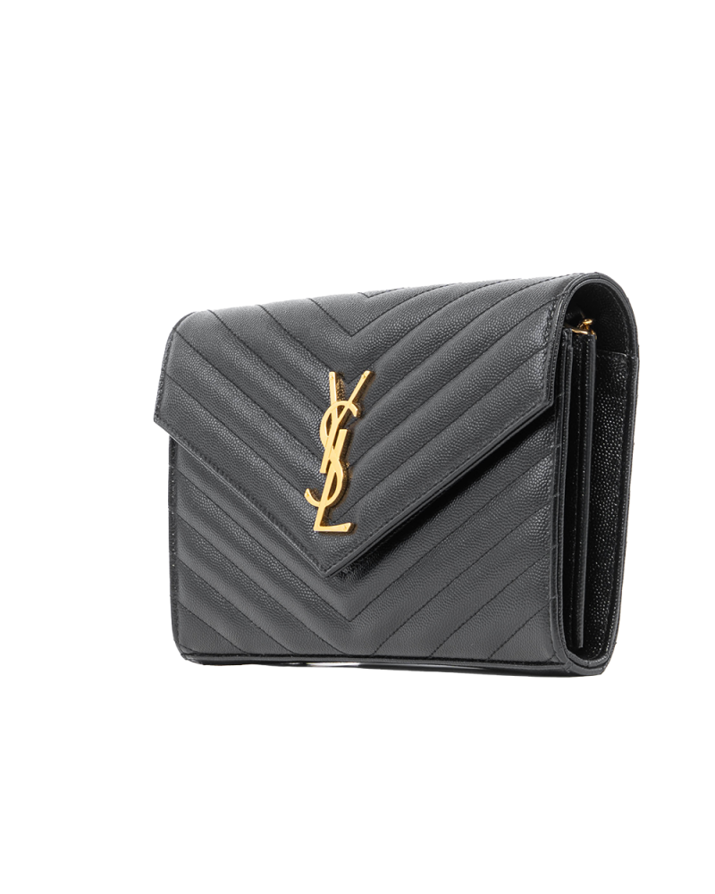 YSL WOC 9.5 BLACK CHEVRON GHW GLL372028 0720 01619