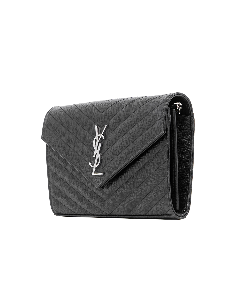 YSL WOC 9.5 BLACK CHEVRON SHW GUE377828 1119 6052