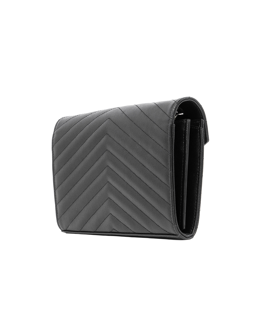 YSL WOC 9.5 BLACK CHEVRON SHW GUE377828 1119 6053