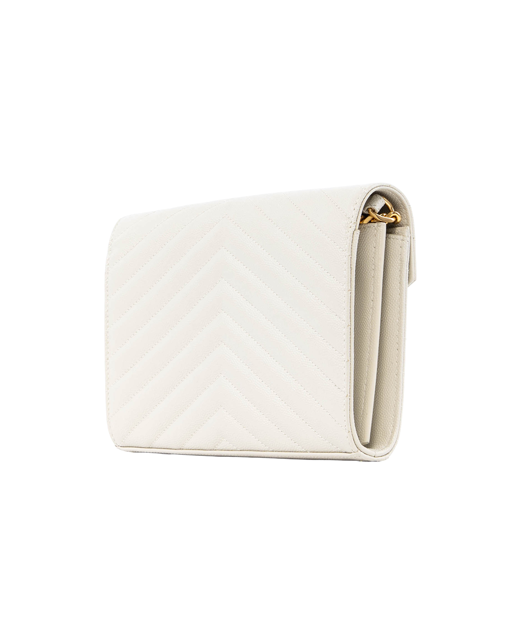 YSL WOC 9.5 WHITE CHEVRON GHW GUE377820 1021 5079