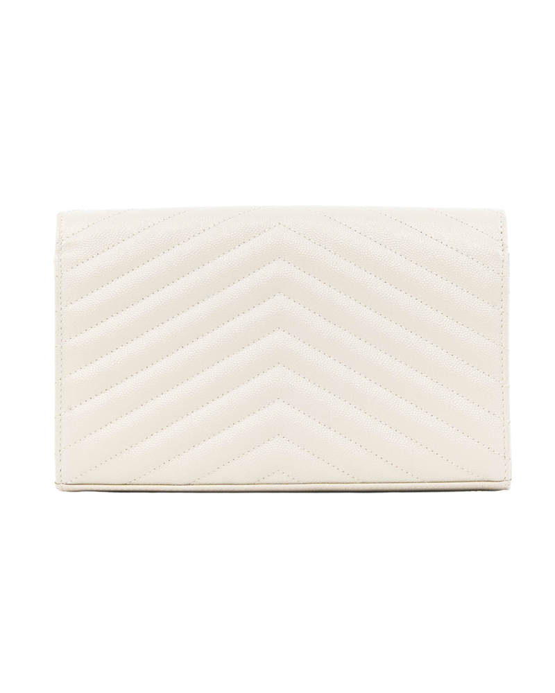 YSL WOC 9.5 WHITE CHEVRON GHW GUE377820 1021 5080
