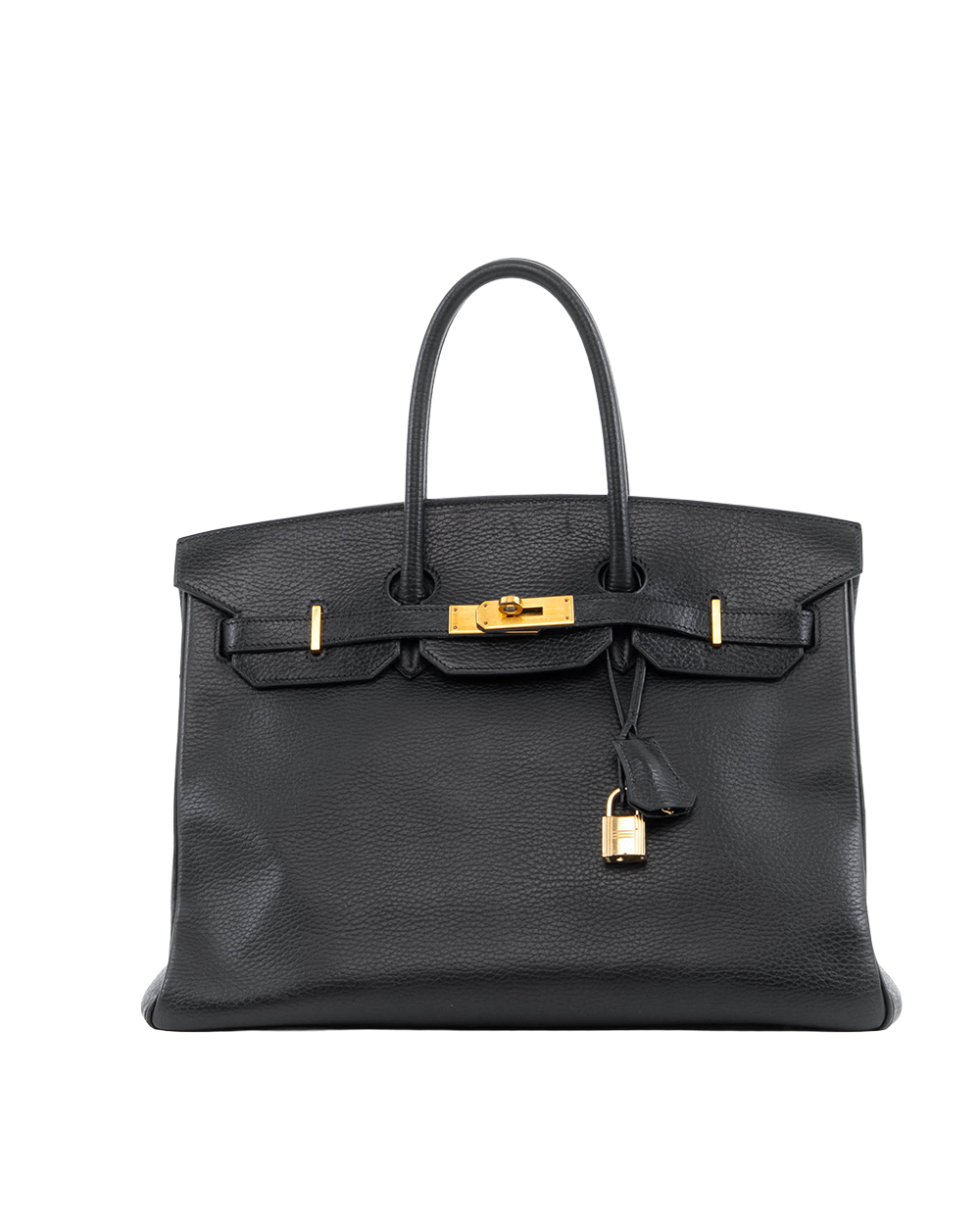 BA254012 HERMES BIRKIN 35 BLACK GHW STAMP H