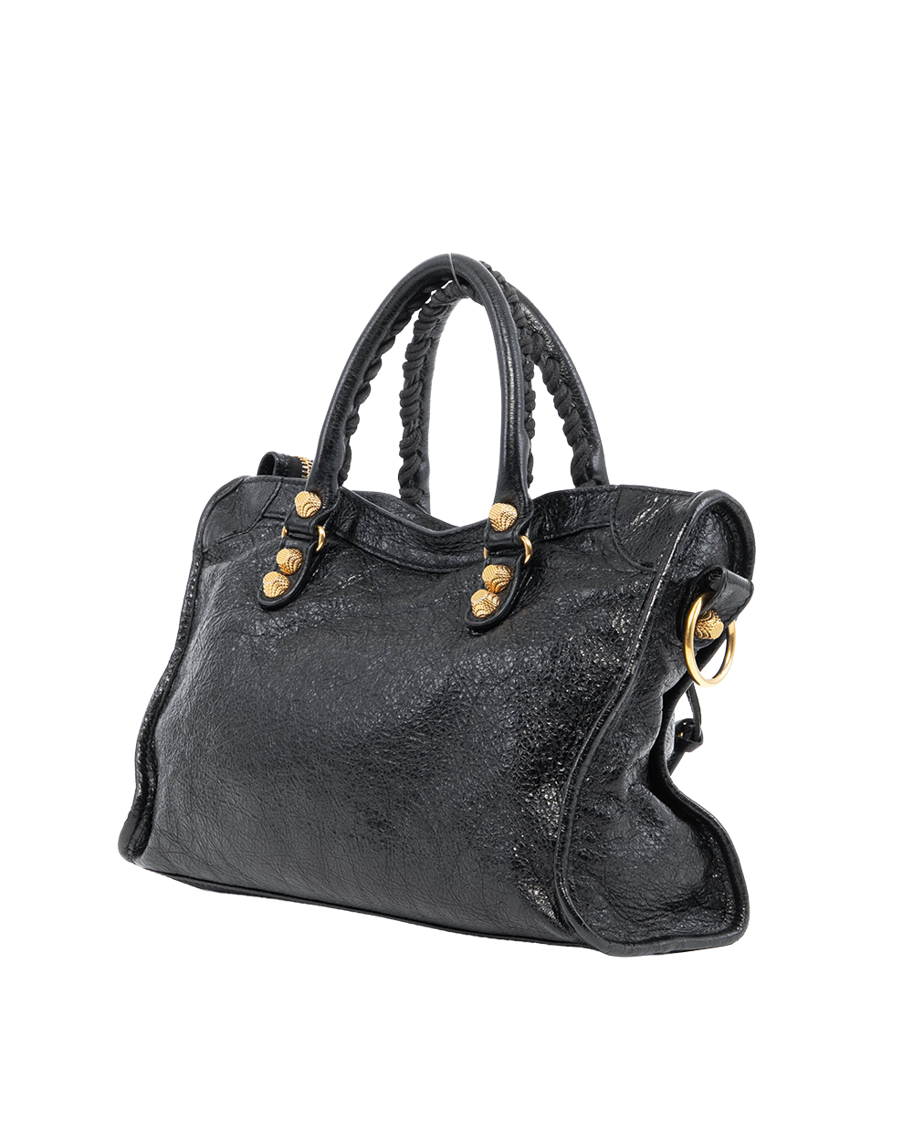 BALENCIAGA CITY CLASSIC SMALL BLACK LAMB GHW 002123 2237
