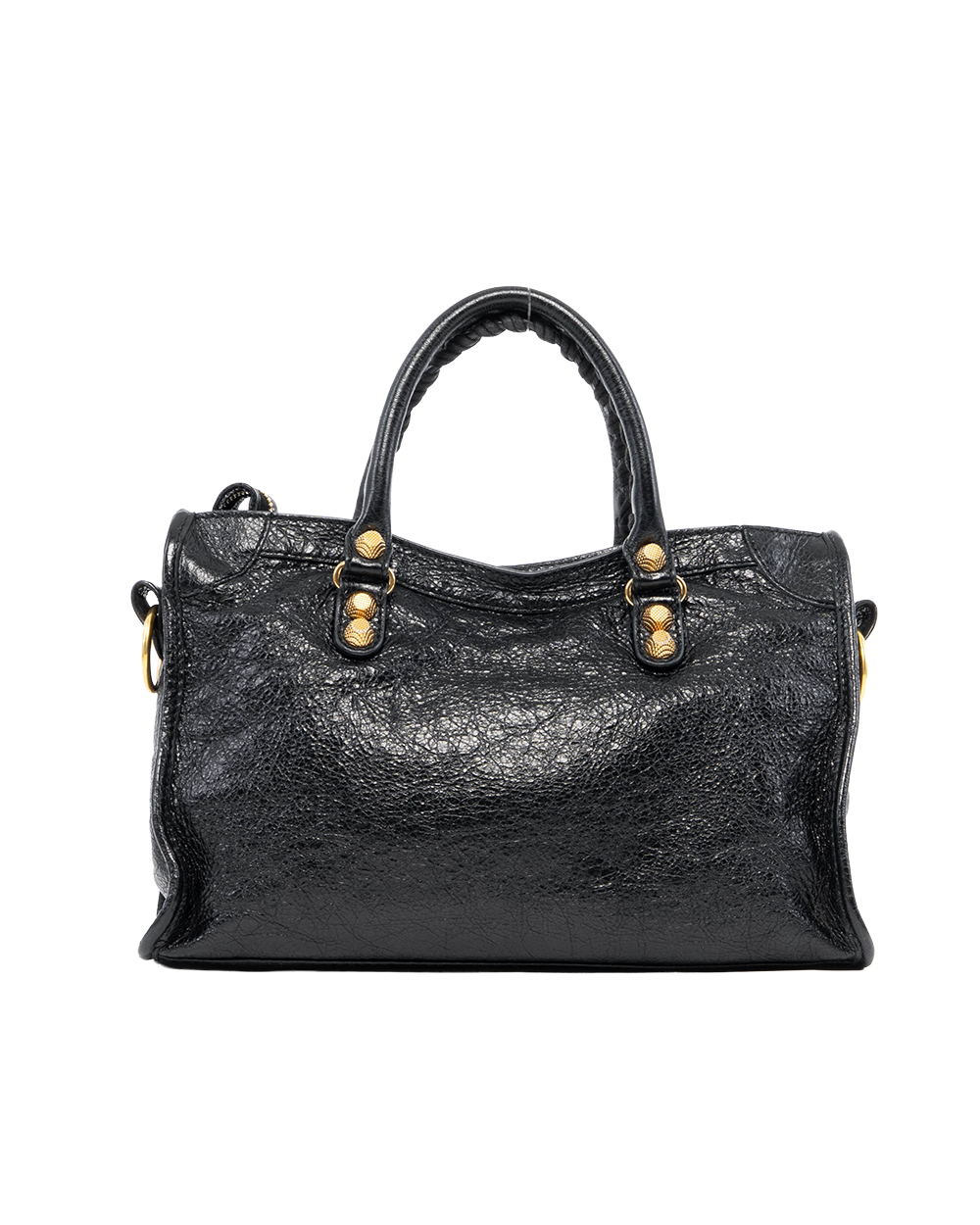 BALENCIAGA CITY CLASSIC SMALL BLACK LAMB GHW 002123 2238
