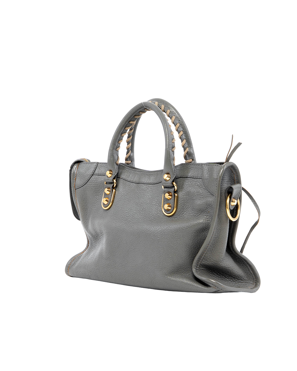 BALENCIAGA CITY CLASSIC SMALL GREY CALF GHW 432831 1360 C 002123 08143