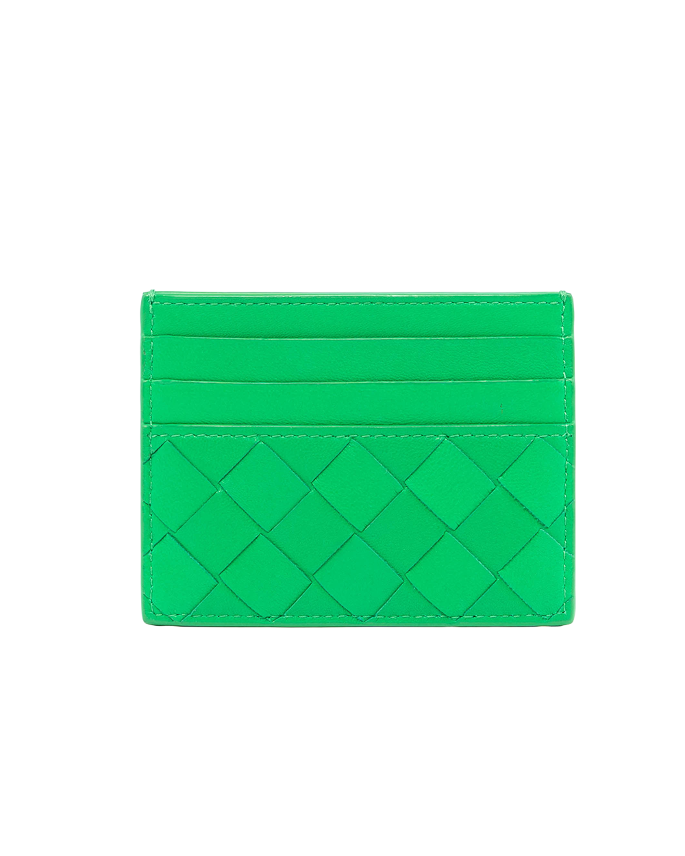 BB246170 BOTTEGA CARD SLOT SHORT GREEN CALF