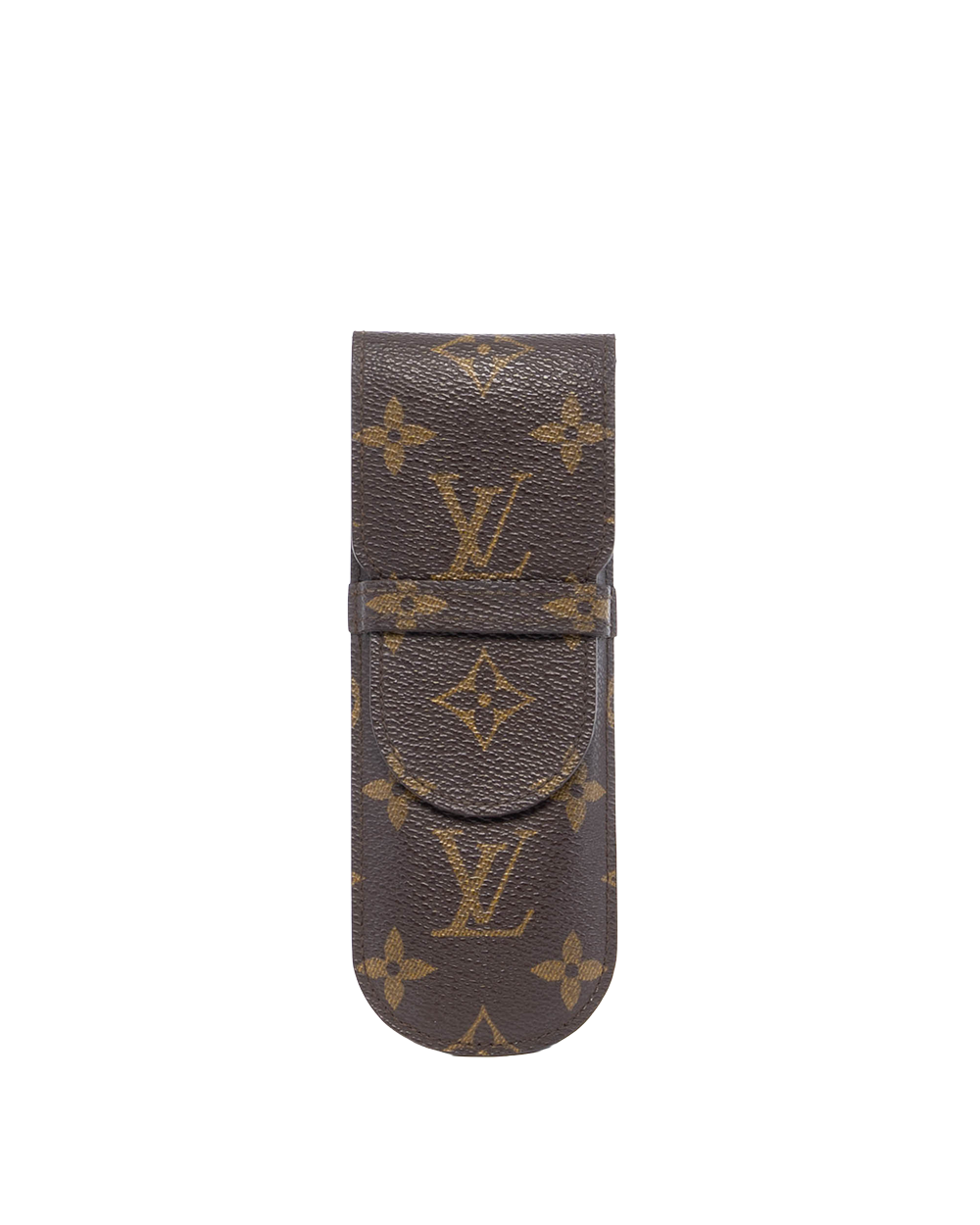 BB254027 LV PEN CASE BROWN MONOGRAM CANVAS GHW MI0973