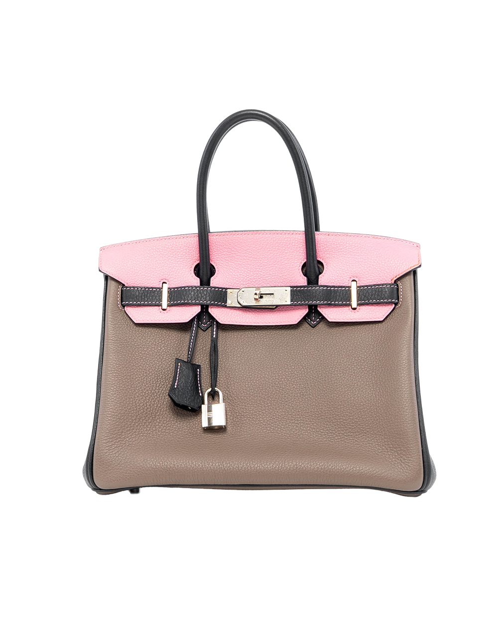 BB254030 HERMES BIRKIN 30 ETOUPE PINK SHW STAMP O SQARE