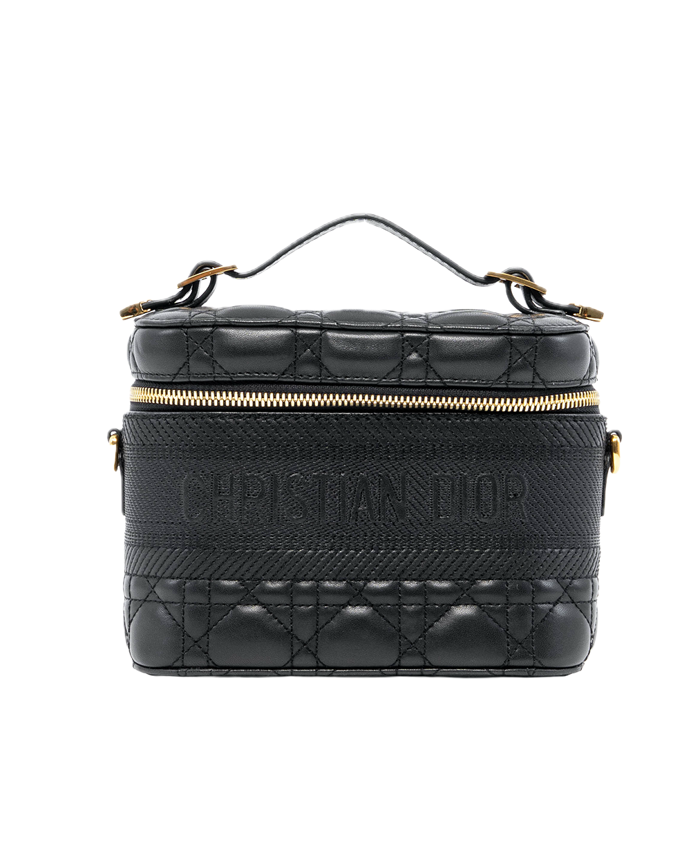 BB254045 DIOR VANITY PM BLACK LAMB GHW