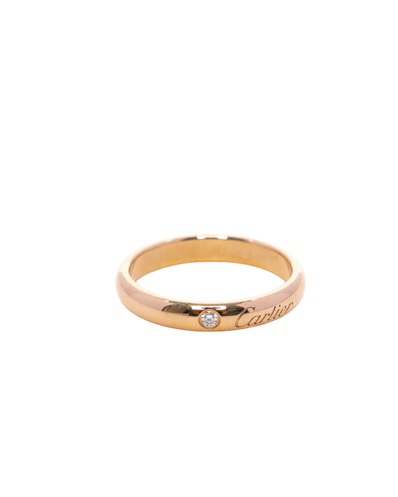 BB254049 CARTIER C DE CARTIER RING 51 1 DIAMOND RGHW UQA824