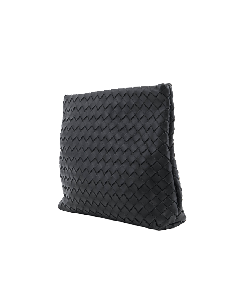 BOTTEGA POUCH CLUTCH BLACK CALF SHW 2287