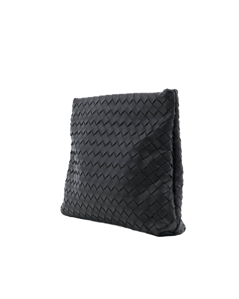 BOTTEGA POUCH CLUTCH BLACK CALF SHW 2288