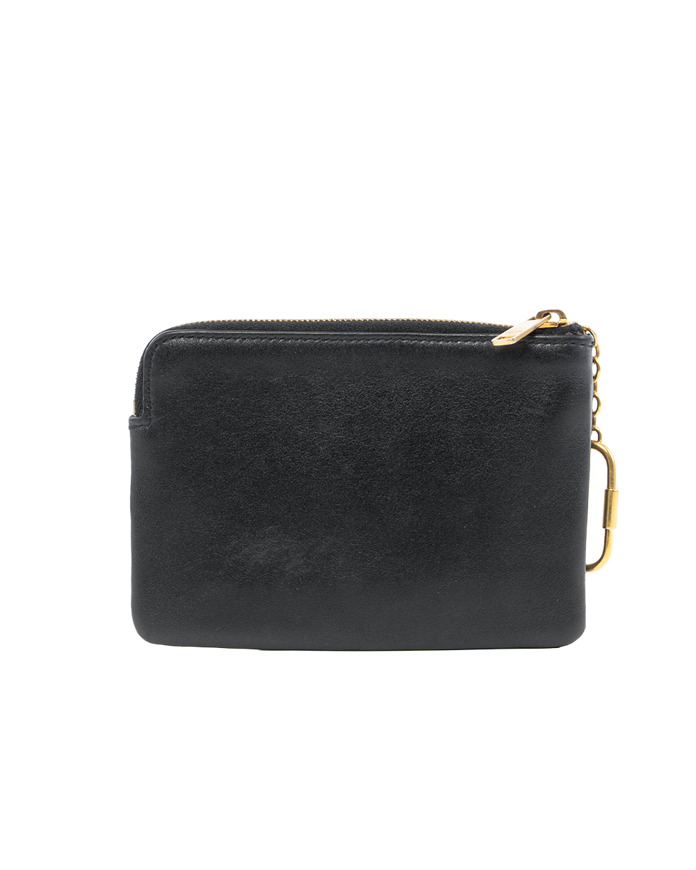 CELINE COIN PURSE CUIR TRIOMPHE BLACK CALF GHW F LE 1262 0224