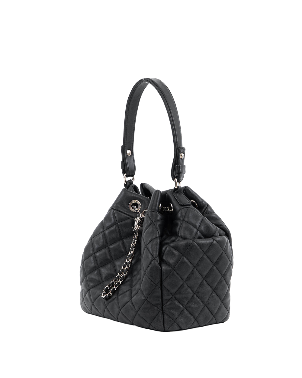 CHANEL BUCKET SMALL BLACK LAMB SHW 23394929 2219