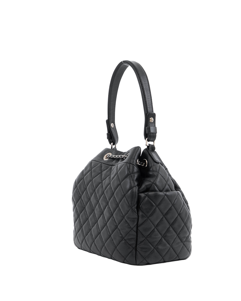 CHANEL BUCKET SMALL BLACK LAMB SHW 23394929 2220