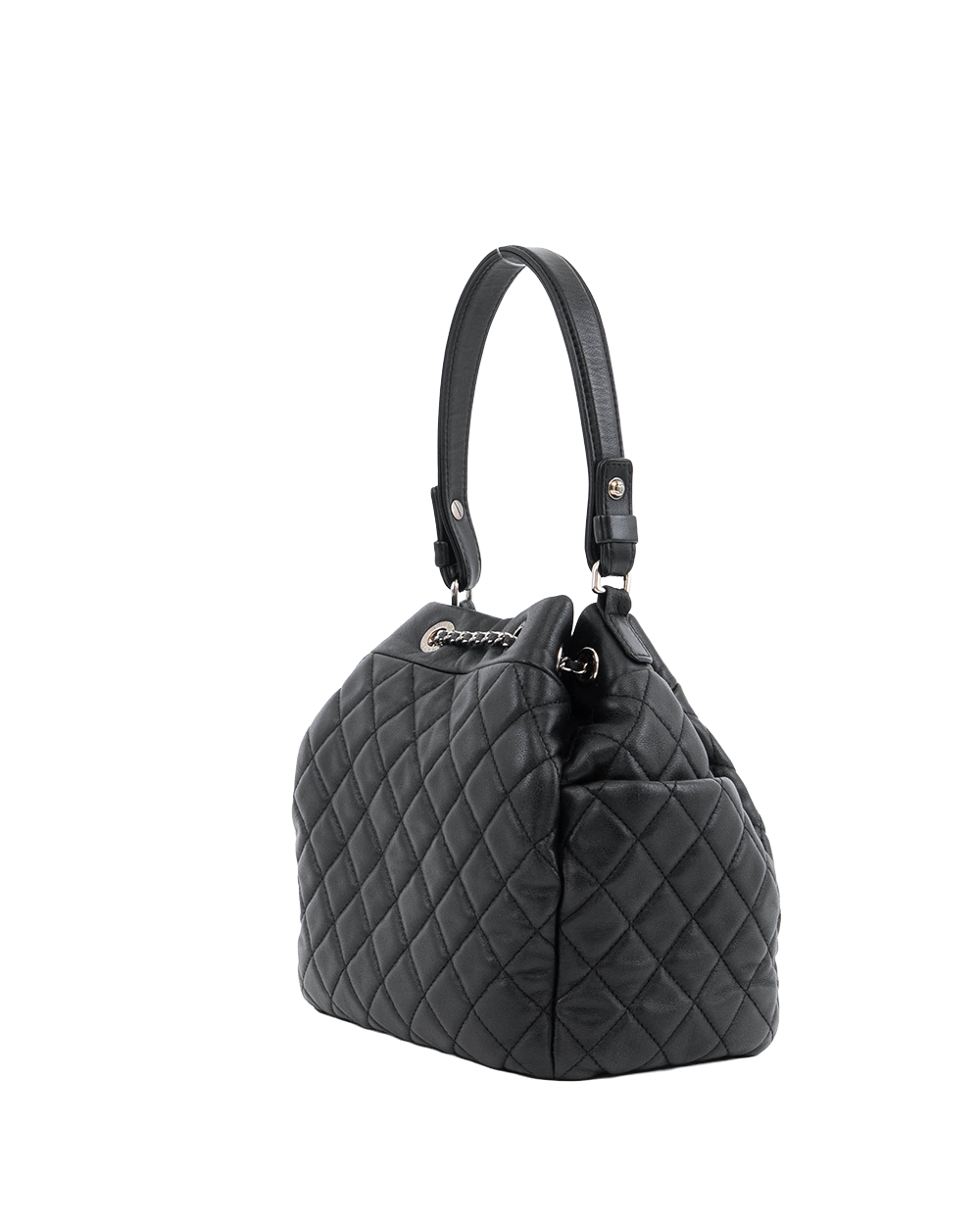 CHANEL BUCKET SMALL BLACK LAMB SHW 23394929 2220