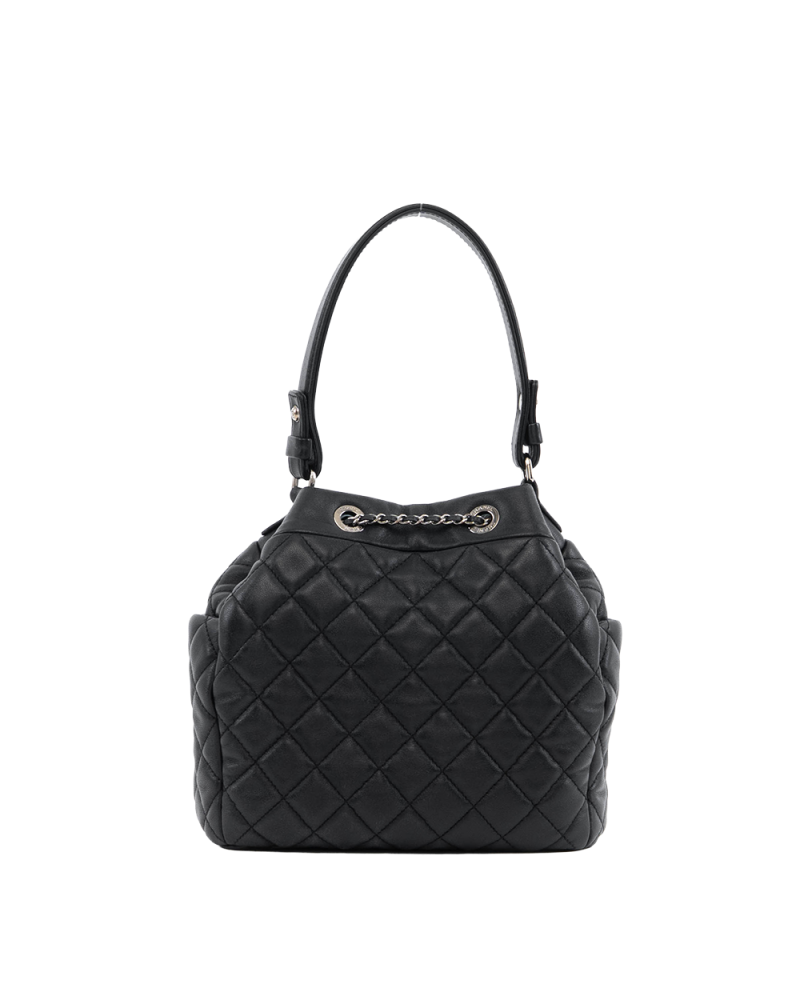 CHANEL BUCKET SMALL BLACK LAMB SHW 23394929 2221