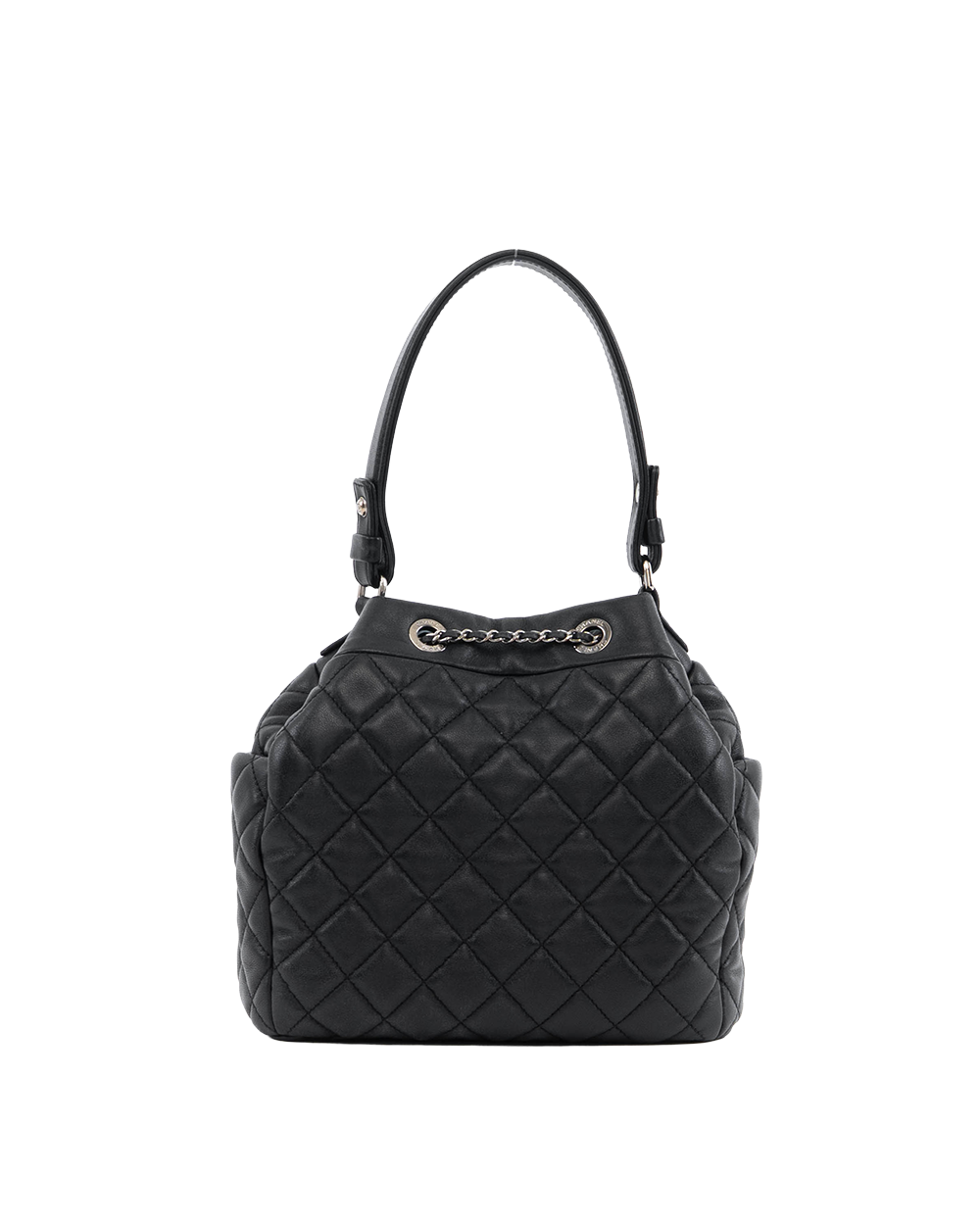 CHANEL BUCKET SMALL BLACK LAMB SHW 23394929 2221