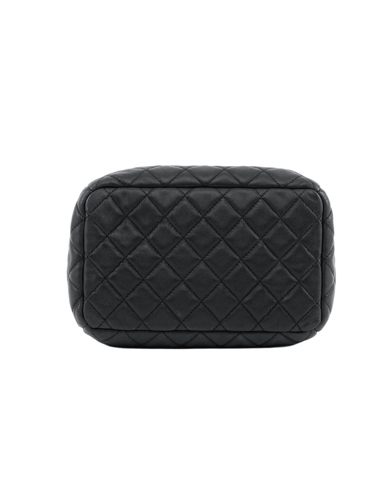 CHANEL BUCKET SMALL BLACK LAMB SHW 23394929 2226