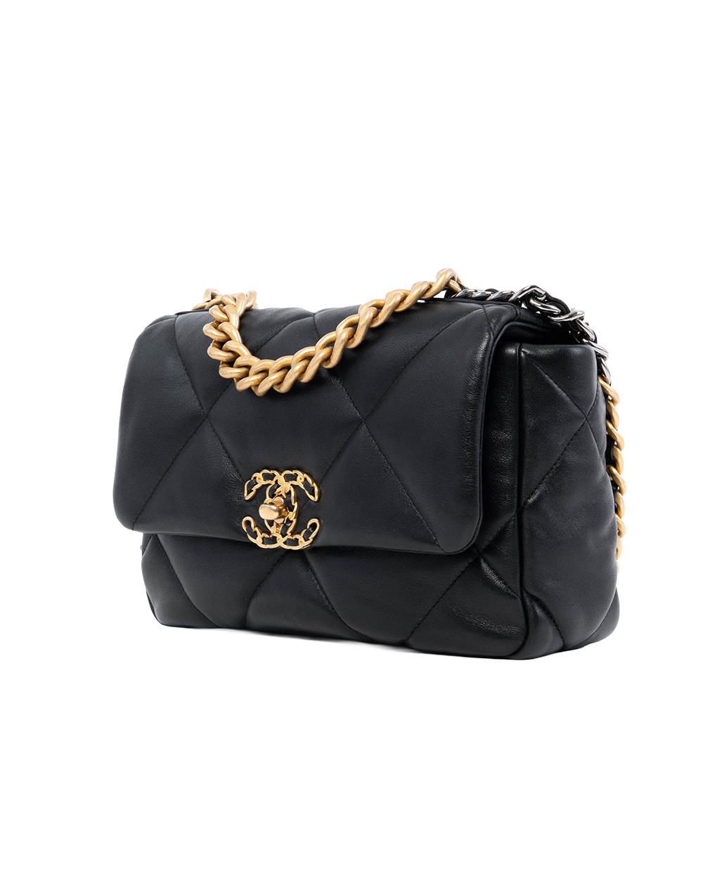 CHANEL FLAP 19 26 BLACK LAMB GHW 31081368 1198