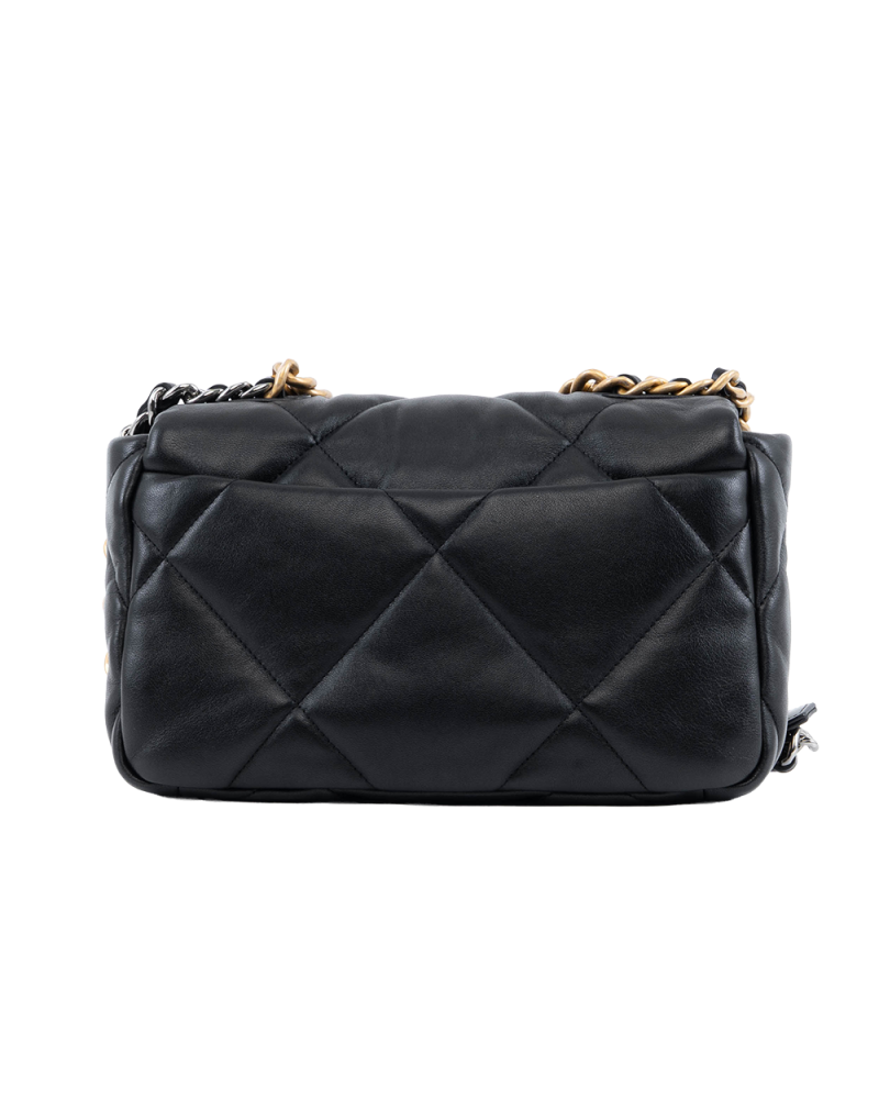 CHANEL FLAP 19 26 BLACK LAMB GHW 31081368 1200