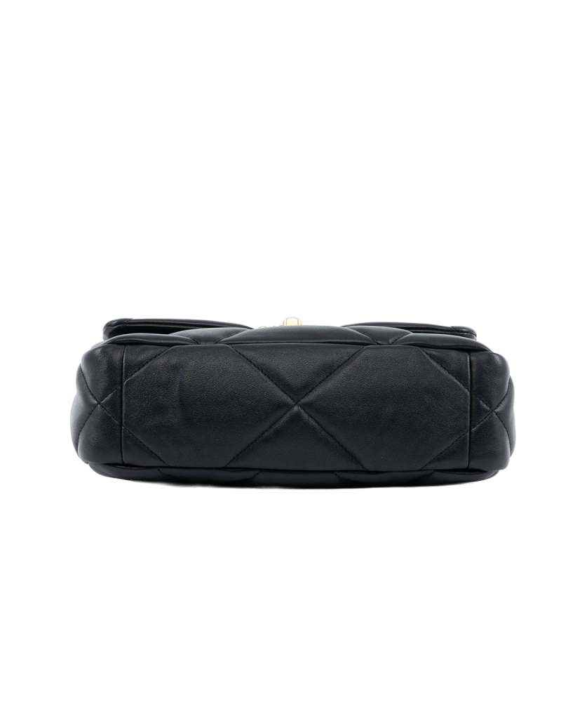 CHANEL FLAP 19 26 BLACK LAMB GHW 31081368 1201