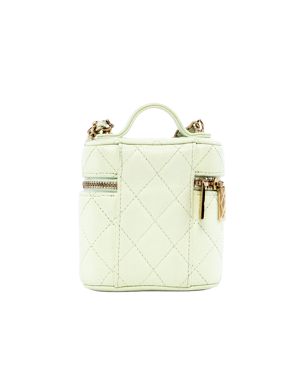 CHANEL VANITY MINI GREEN CAVIAR GHW 31769426 07668