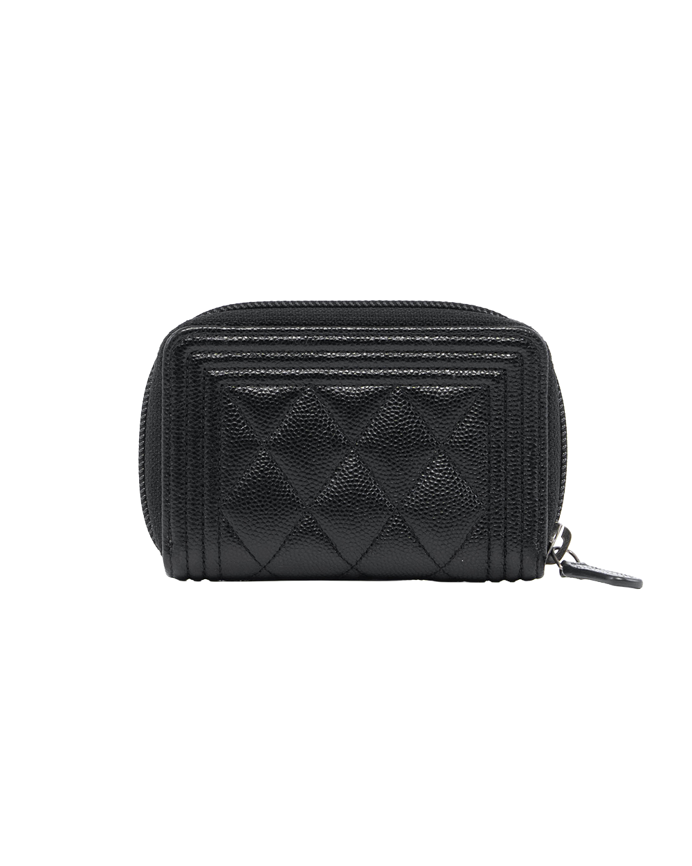 CHANEL ZIPPY BOY CARD HOLDER SHORT BLACK CAVIAR SHW 300490039 0271