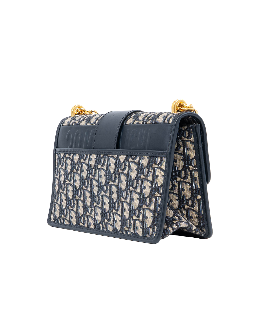 DIOR 30 MONTAIGNE BAG BLUE OBLIQUE JACQUARD GHW 62 MA 0243 0150