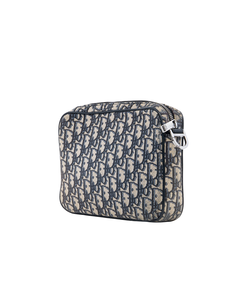 DIOR SADDLE TRIPLE POUCH BLUE NAVY OBLIQUE JACUARD SHW 23 BO 0253 2349