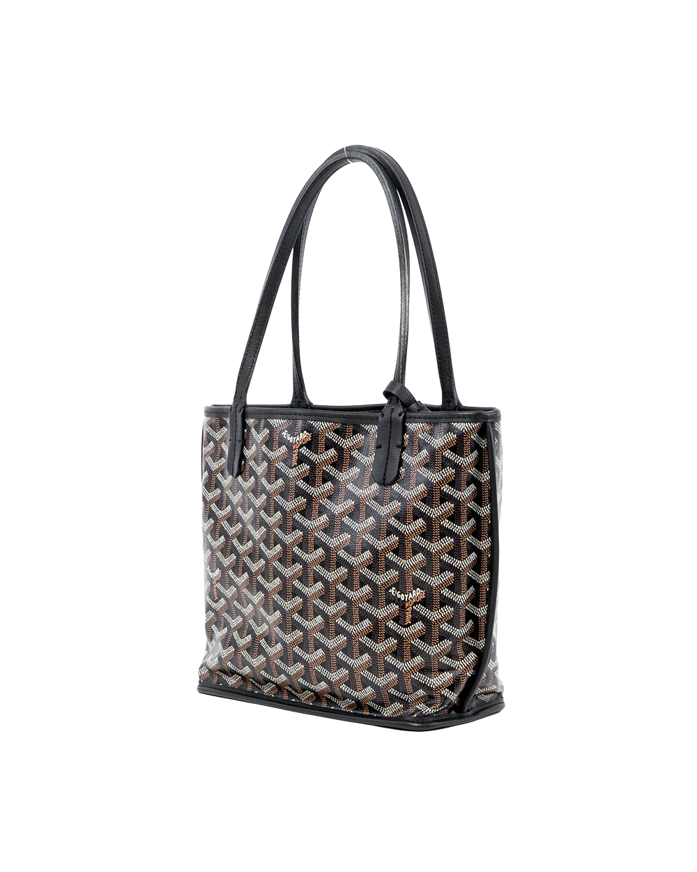 GOYARD ANJOU MINI BLACK CANVAS SHW SAG020246 07628