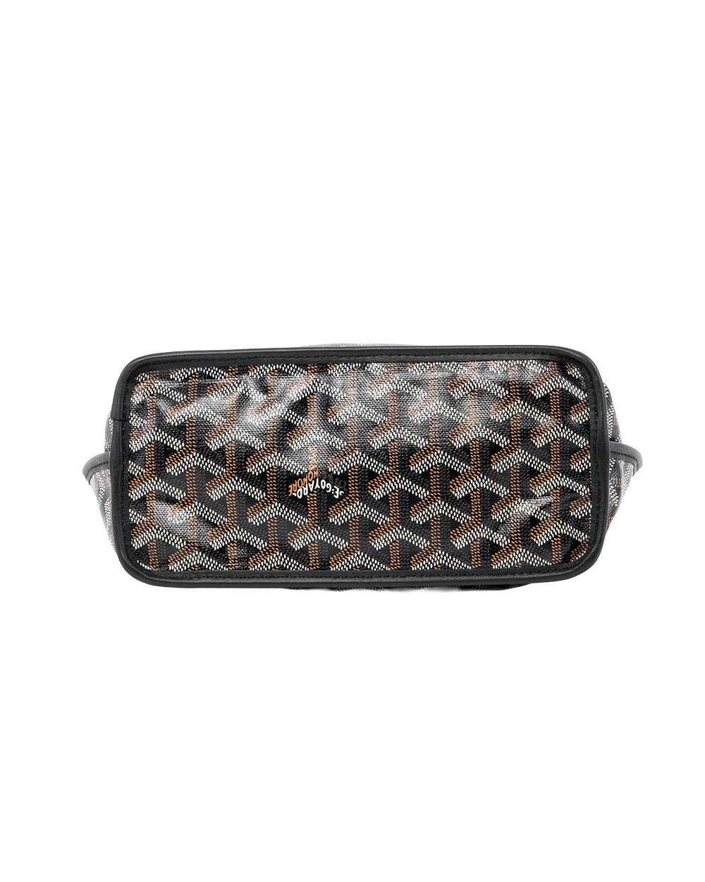 GOYARD ANJOU MINI BLACK CANVAS SHW SAG020246 07635