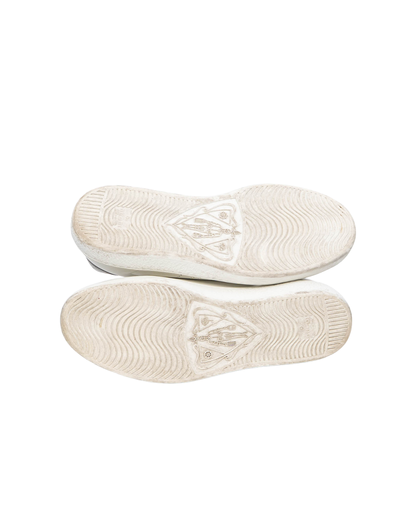 GUCCI ACE SNEAKERS WITH INTERLOCKING G 7 WHITE GRAY LEATHER 1331