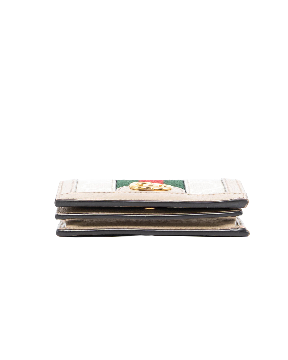 GUCCI BI FOLD WALLET OPHIDIA SHORT BEIGE GG MONOGRAM CANVAS GHW 523155 0416 1272