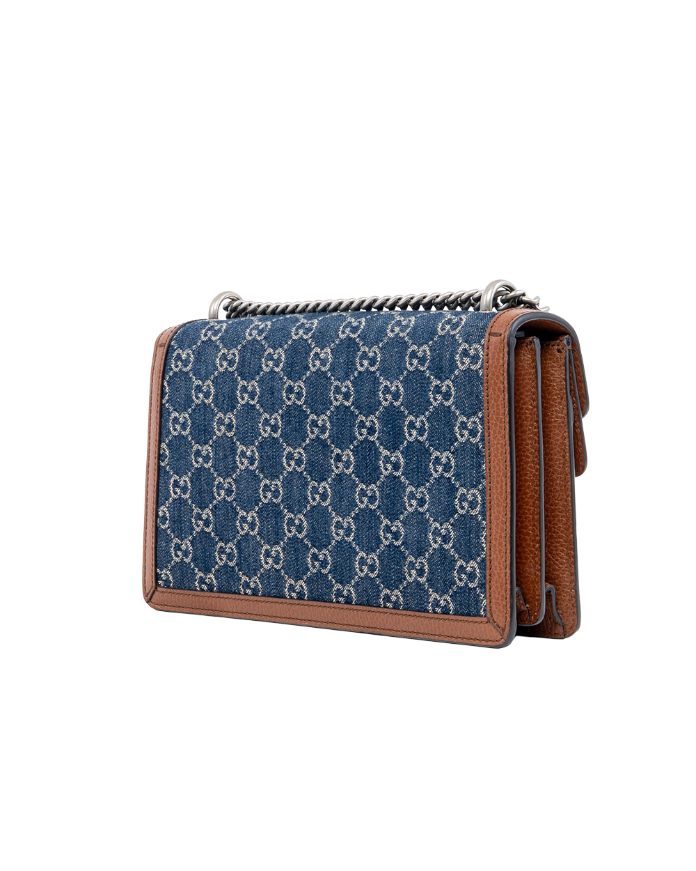 GUCCI DIONYSUS SMALL BLUE BROWN GG MONOGRAM DENIM RHW 400249 520981 08127