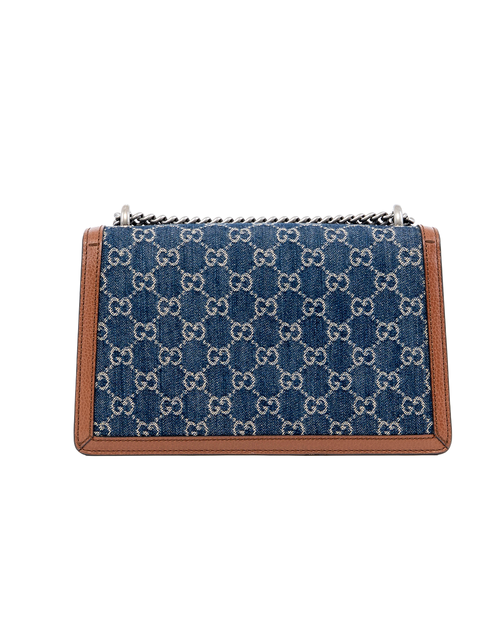 GUCCI DIONYSUS SMALL BLUE BROWN GG MONOGRAM DENIM RHW 400249 520981 08128