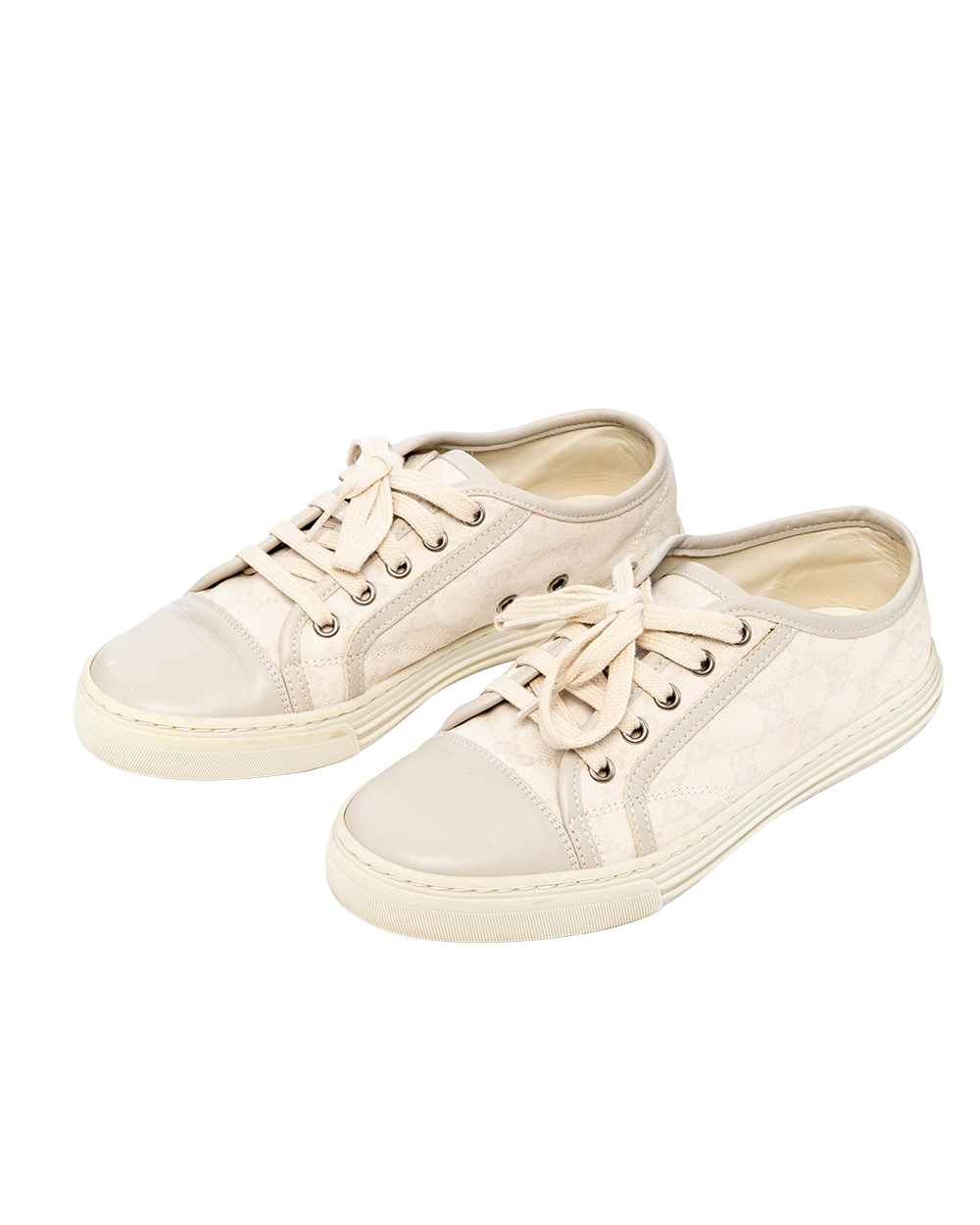 GUCCI GG SNEAKER 36.5 BEIGE GG MONOGRAM CANVAS SHW 426187 04T 07797