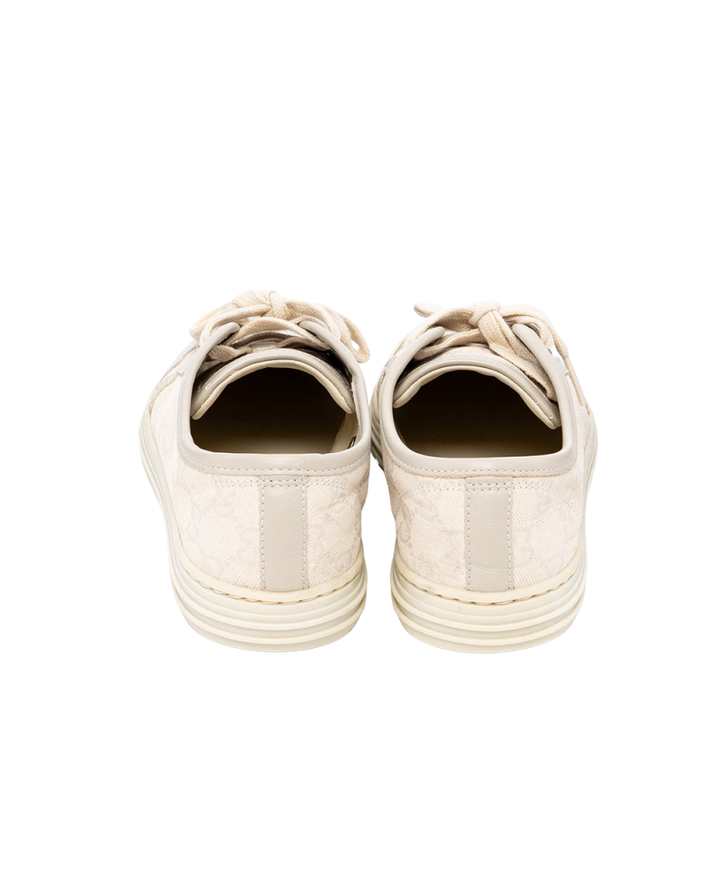 GUCCI GG SNEAKER 36.5 BEIGE GG MONOGRAM CANVAS SHW 426187 04T 07799