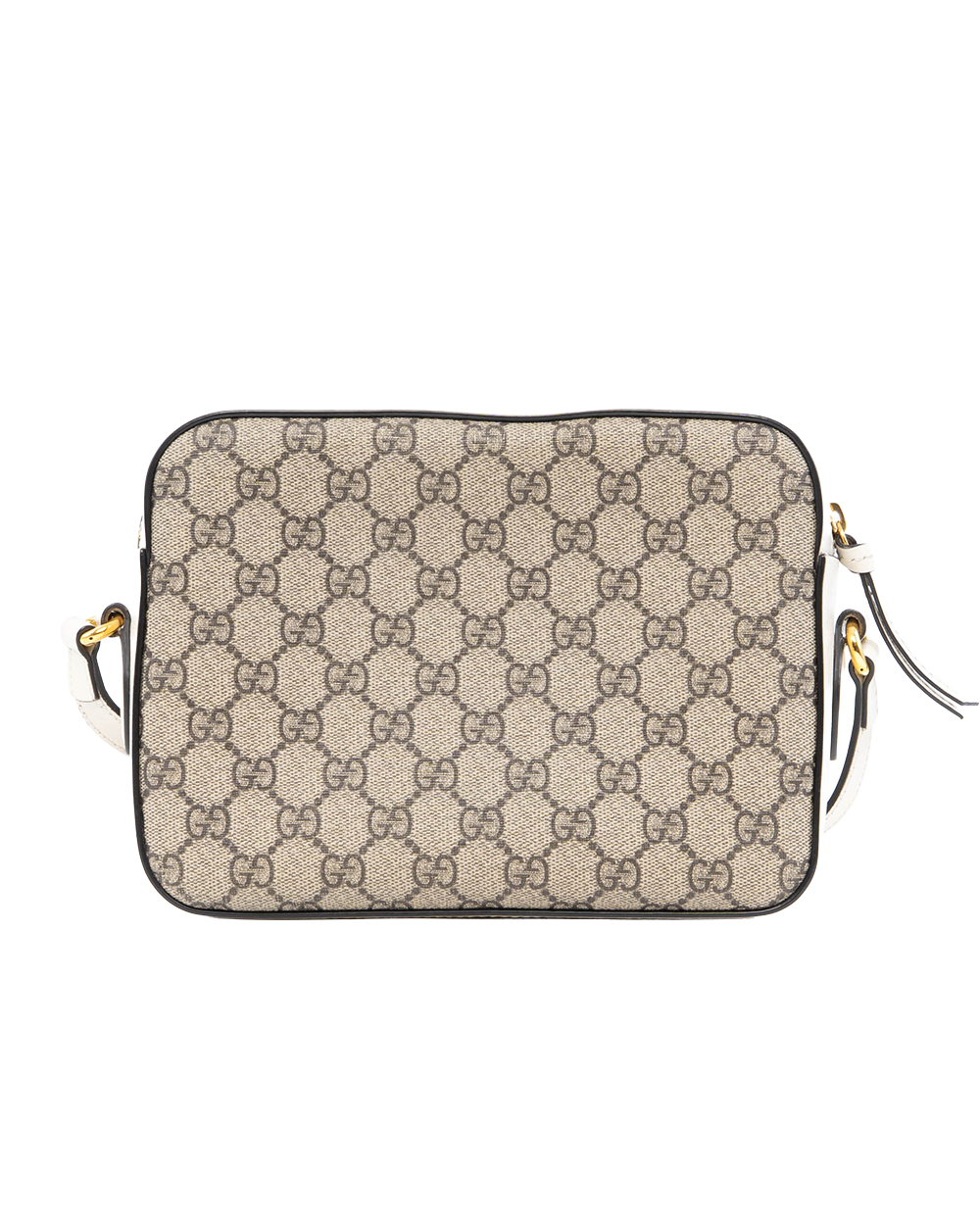 GUCCI HORSEBIT 1955 CAMERA WHITE GG MONOGRAM CANVAS GHW 645457 498879 0103