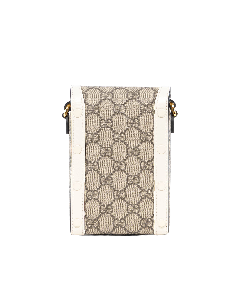 GUCCI HORSEBIT 1955 PHONE WHITE GG MONOGRAM CANVAS GHW 625615 0416 0180