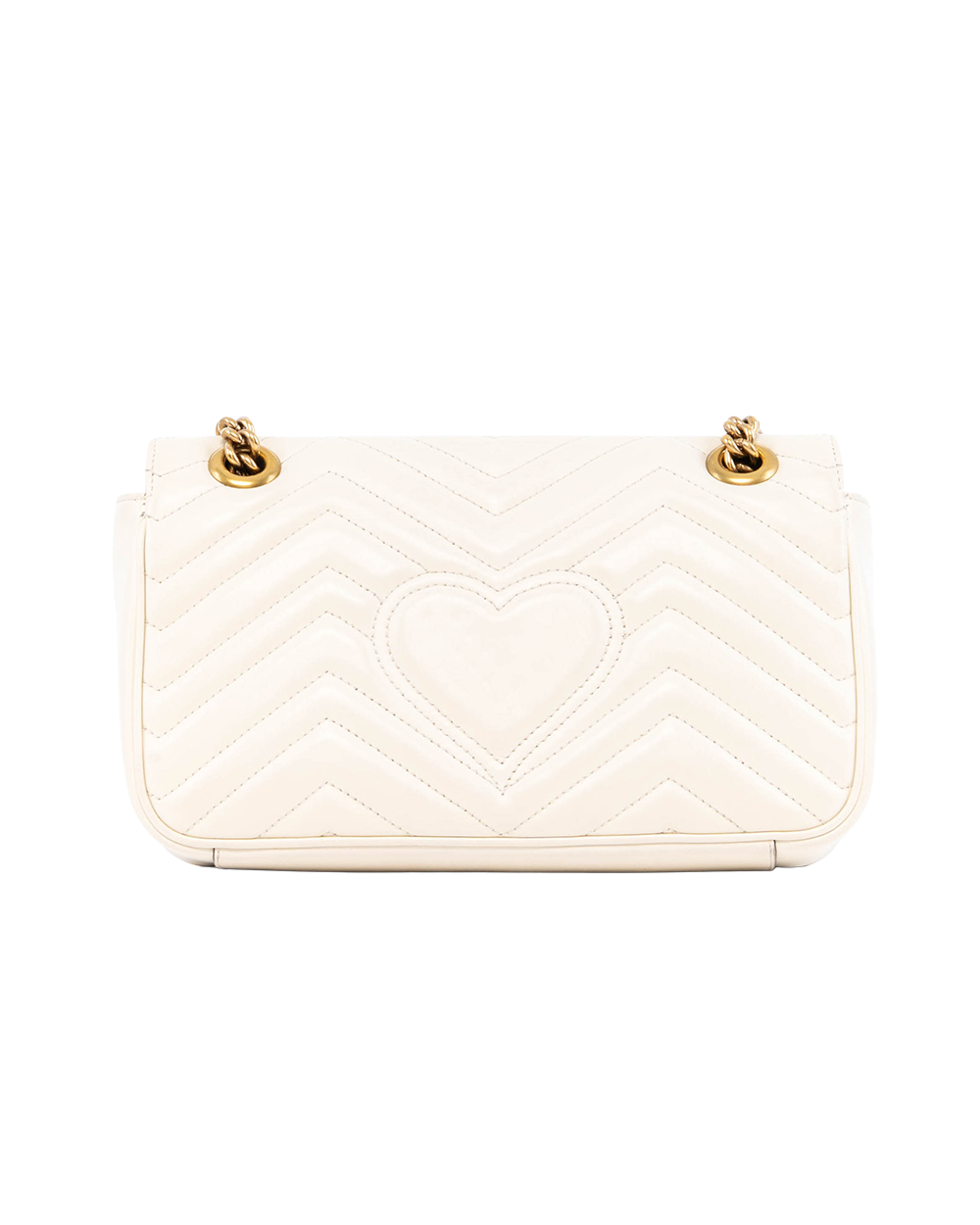 GUCCI MARMONT 22 WHITE CALF GHW 443497 585795 0119
