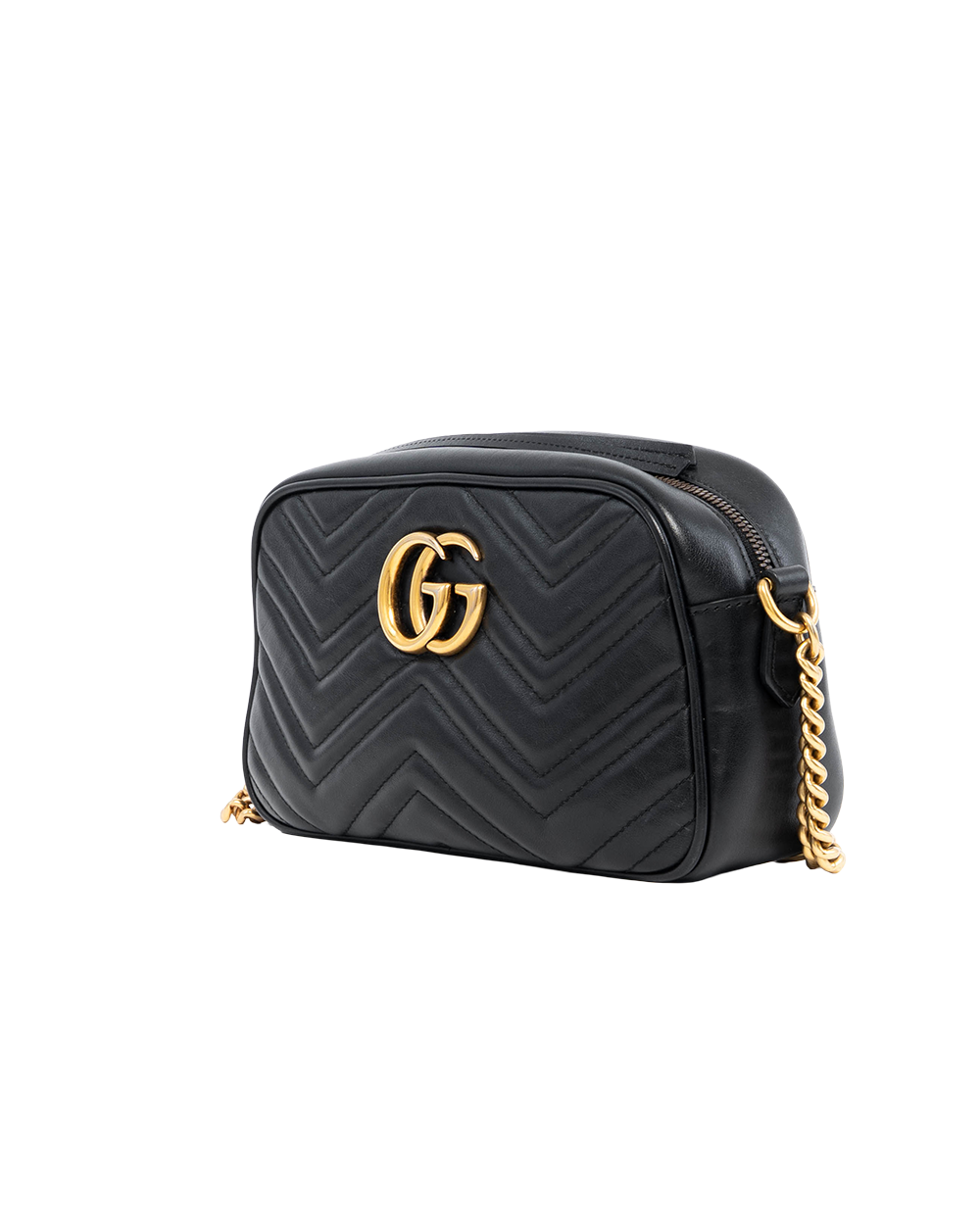 GUCCI MARMONT CAMERA 24 BLACK CALF GHW 447632 520981 2269