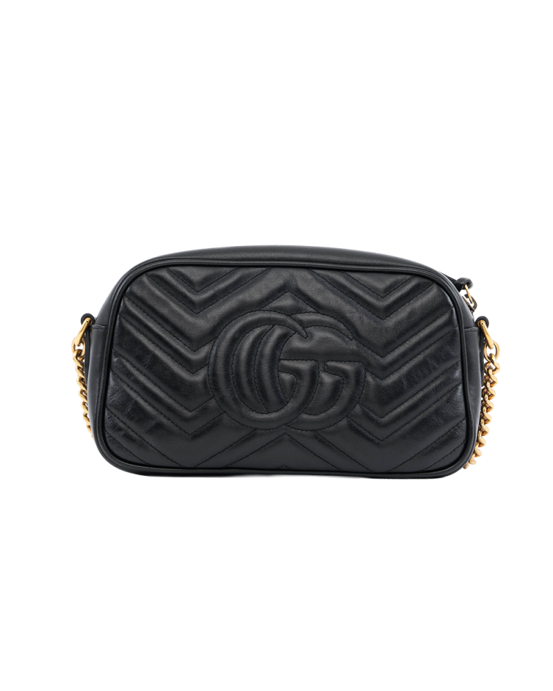 GUCCI MARMONT CAMERA 24 BLACK CALF GHW 447632 520981 2271