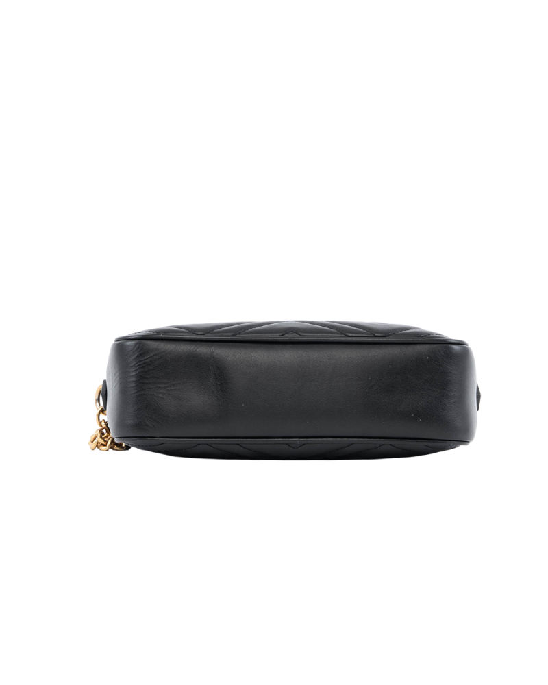GUCCI MARMONT CAMERA 24 BLACK CALF GHW 447632 520981 2272