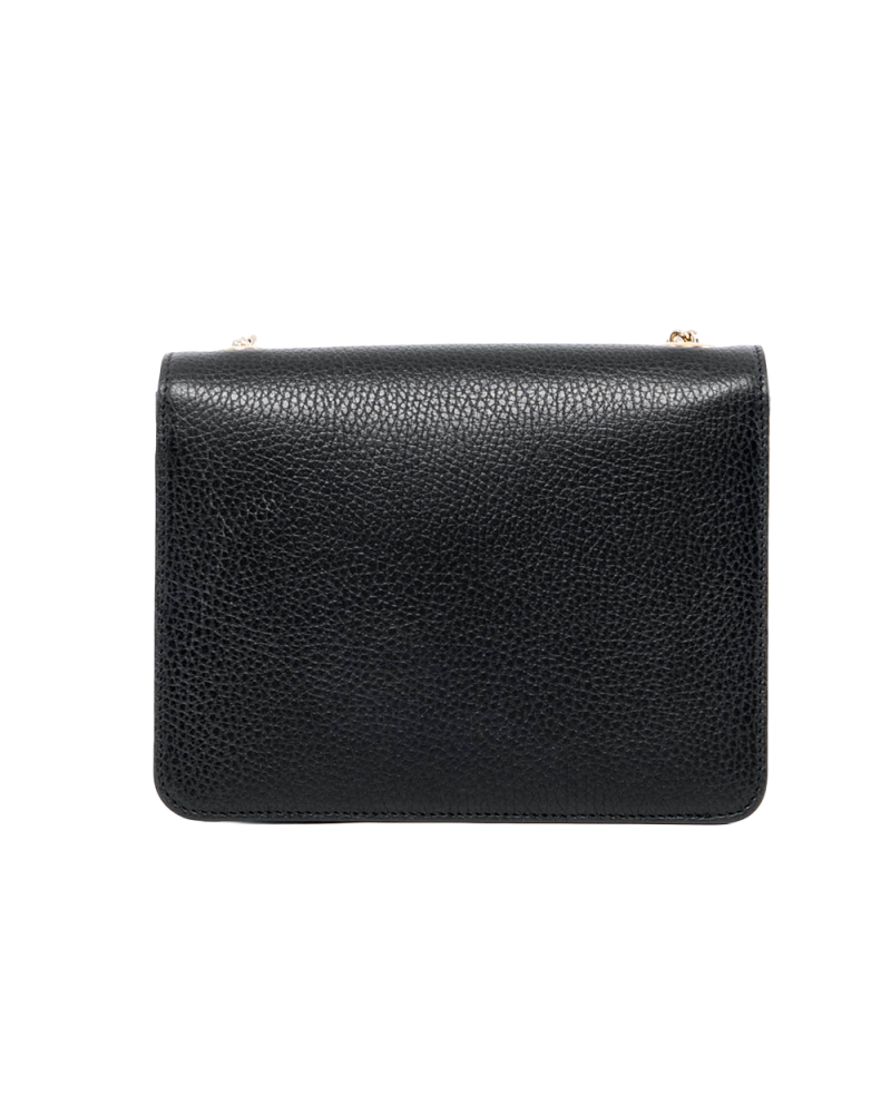 GUCCI WOC INTERLOCKING BLACK CALF GHW 510340 527620 07648