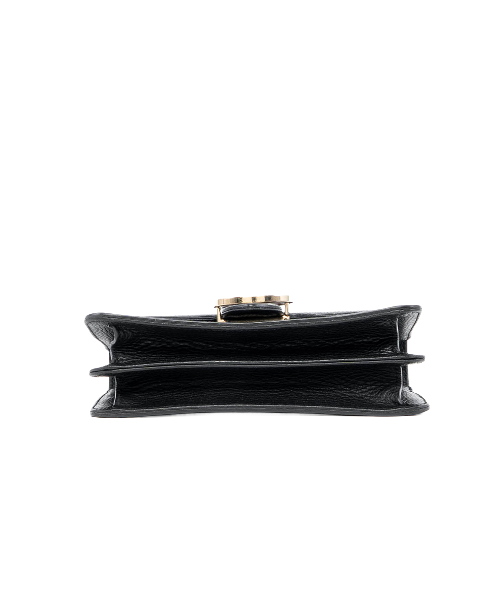 GUCCI WOC INTERLOCKING BLACK CALF GHW 510340 527620 07649