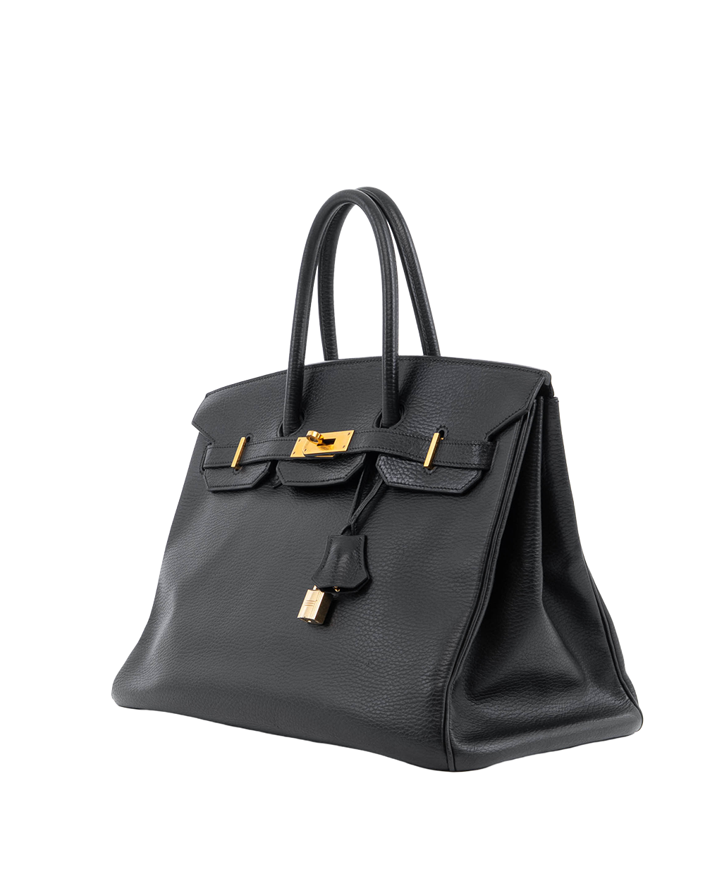 HERMES BIRKIN 35 BLACK GHW STAMP H 3269