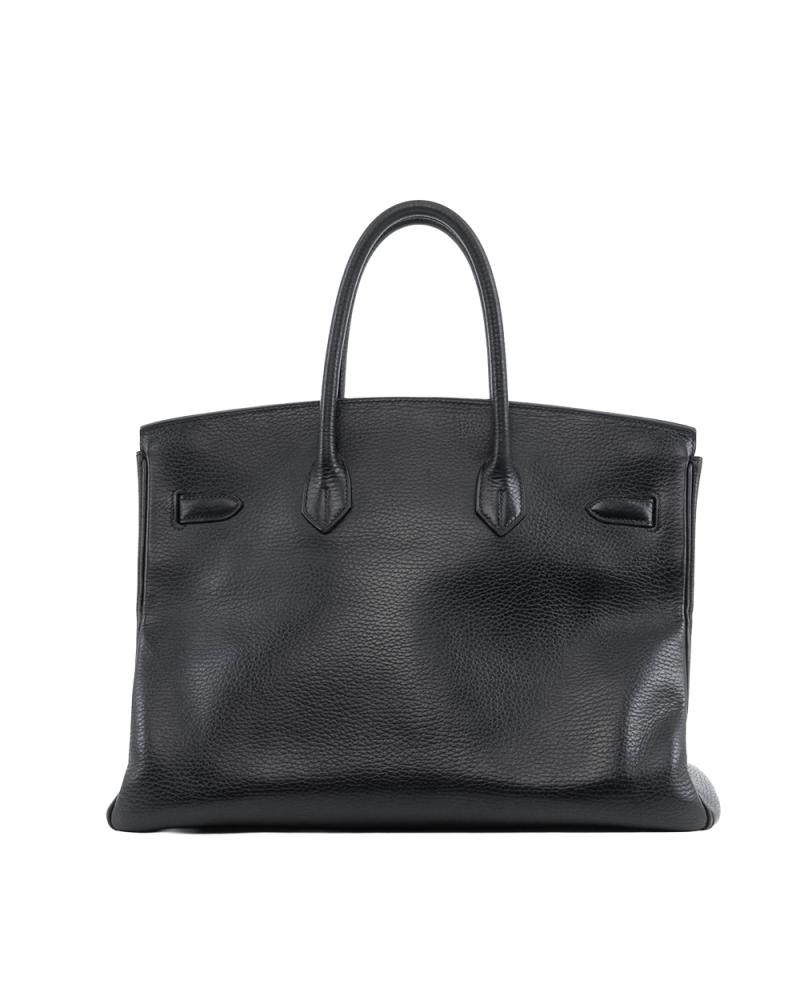 HERMES BIRKIN 35 BLACK GHW STAMP H 3271